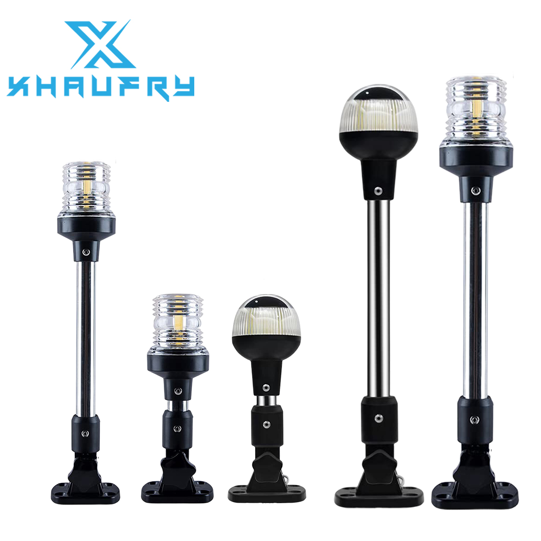 Fish Finder Mount - 新しい折りたたみ式360度LEDボートナビゲーションライト、ヨット用マリンアンカーライト、12〜24Vセーリングシグナルライト、ボートアクセサリー